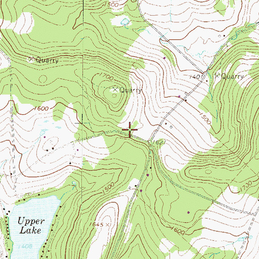 Topographic Map of Grove School, PA