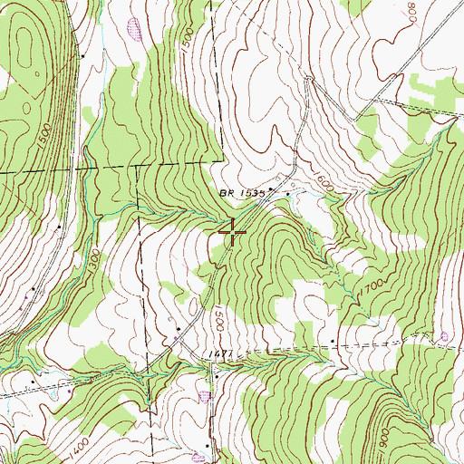 Topographic Map of Avery School (historical), PA