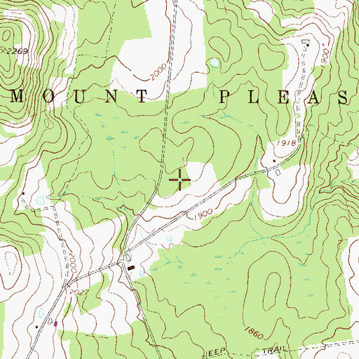 Topographic Map of Fulkerson School, PA