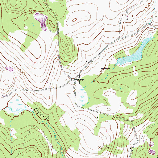 Topographic Map of Congo School (historical), PA