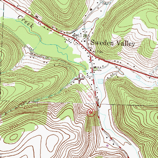 Topographic Map of Ice Mine, PA