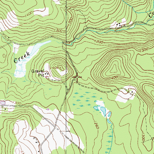 Topographic Map of Cooley School (historical), PA