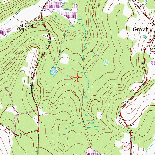 Topographic Map of Manning Junction, PA