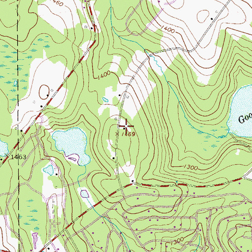 Topographic Map of Arlington School, PA