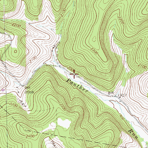 Topographic Map of Herman School (historical), PA