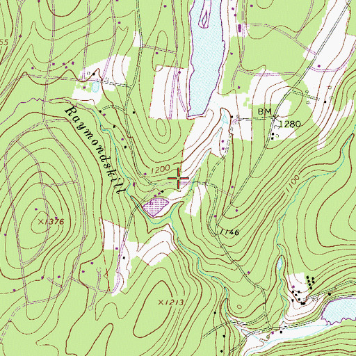 Topographic Map of German School (historical), PA
