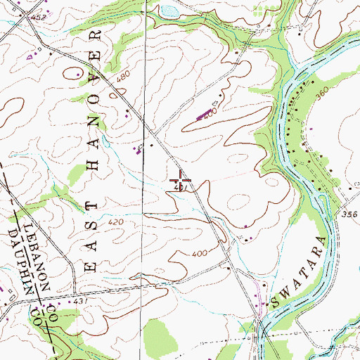 Topographic Map of Hemperly School, PA
