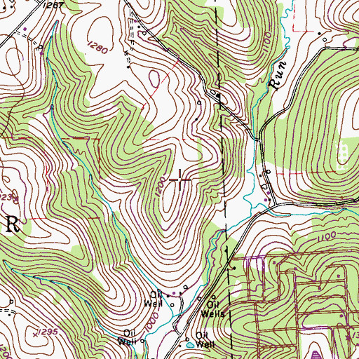 Topographic Map of Brennan Personal Use Airport, PA