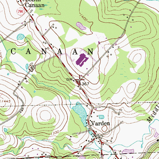 Topographic Map of Hemlock School (historical), PA