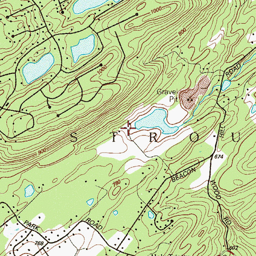 Topographic Map of Fowler School, PA