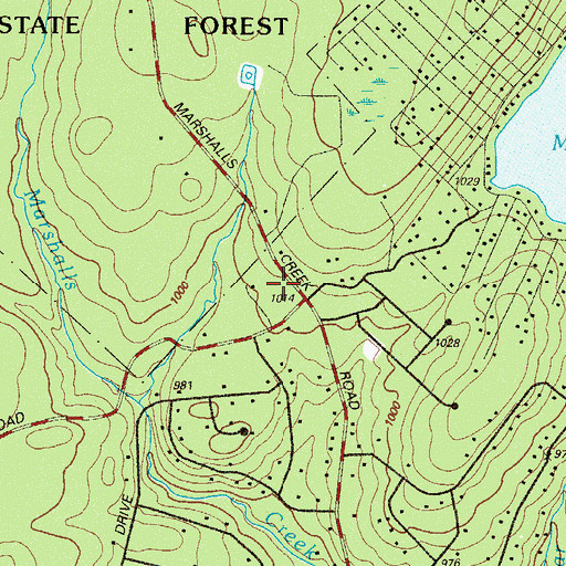 Topographic Map of Bear Swamp School (historical), PA