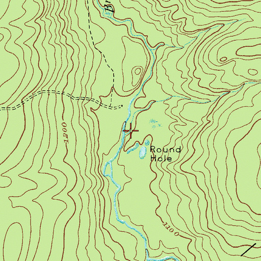 Topographic Map of Henderson Swamp Run, PA