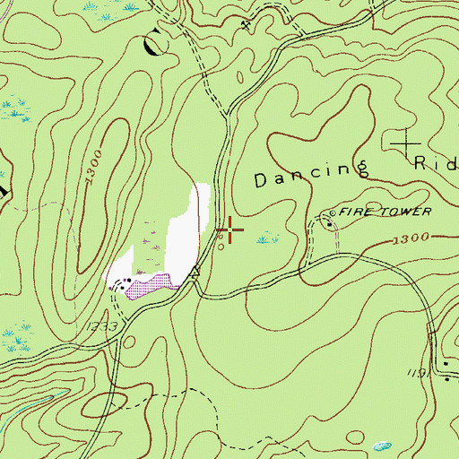 Topographic Map of Millertown School (historical), PA