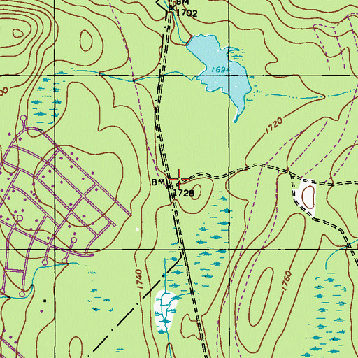 Topographic Map of Drums, PA