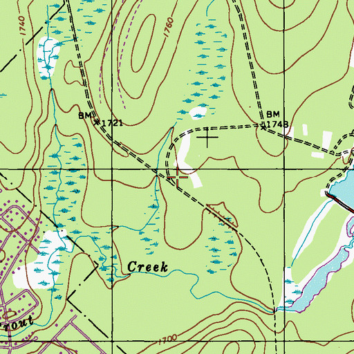 Topographic Map of Bradys Switch, PA