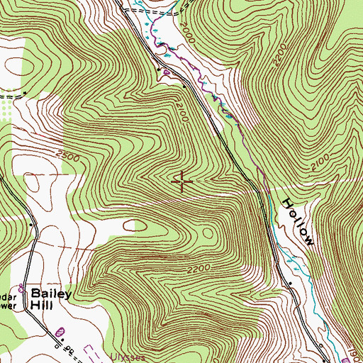 Topographic Map of Susquehannock State Forest, PA