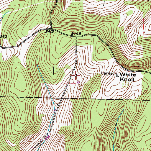 Topographic Map of Harrison, PA