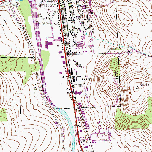 Topographic Map of Paisley, PA