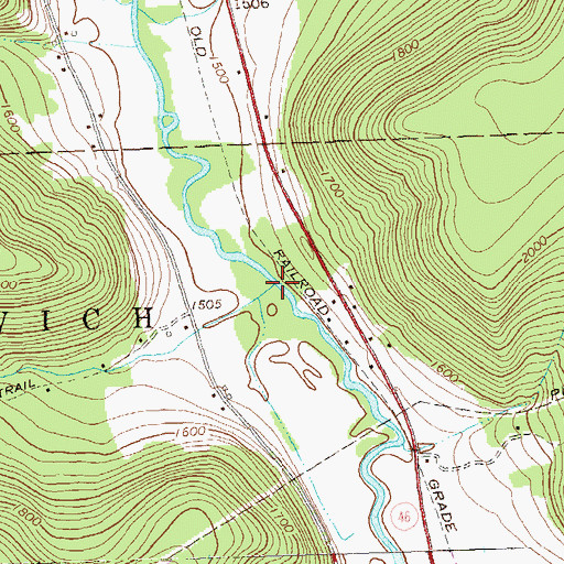 Topographic Map of Boyer Brook, PA