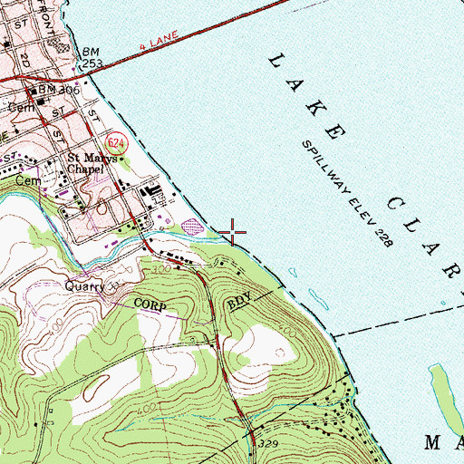 Topographic Map of Kreutz Creek, PA