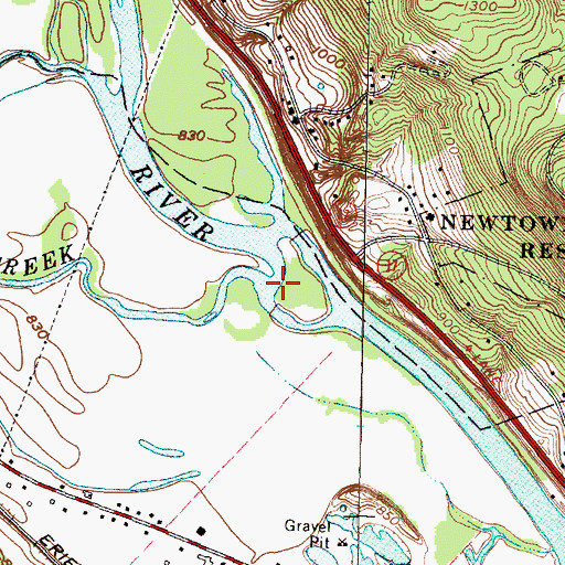 Topographic Map of Seeley Creek, PA