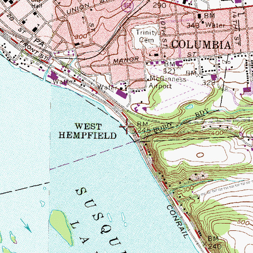 Topographic Map of Strickler Run, PA