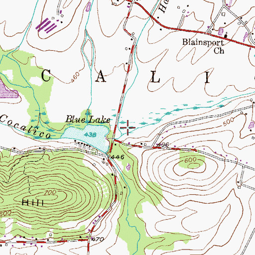 Topographic Map of Harnish Run, PA