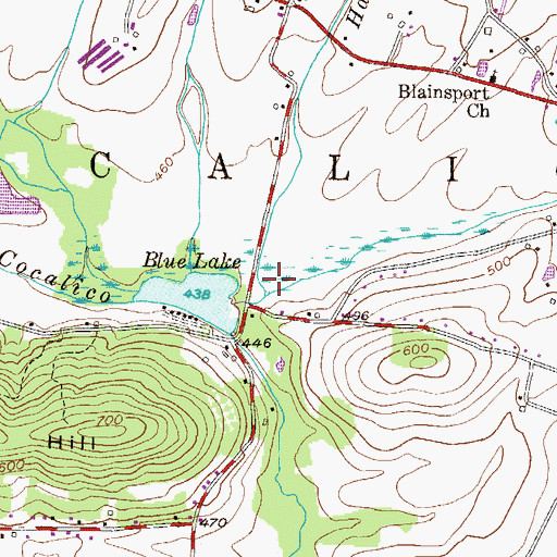 Topographic Map of Harnish Run, PA