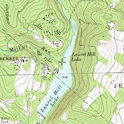 Topographic Map of Jones Mill Run, PA