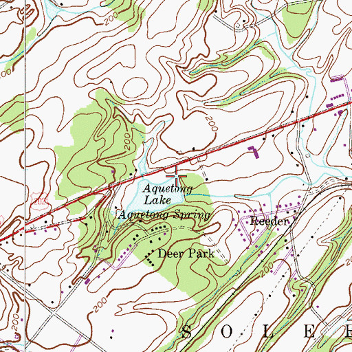 Topographic Map of Ingham Creek Dam, PA