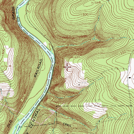Topographic Map of Oil Creek State Park, PA