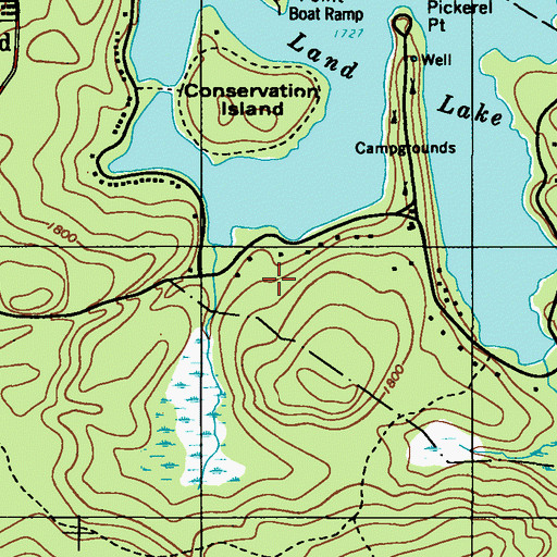 Topographic Map of Pocono Mountains, PA