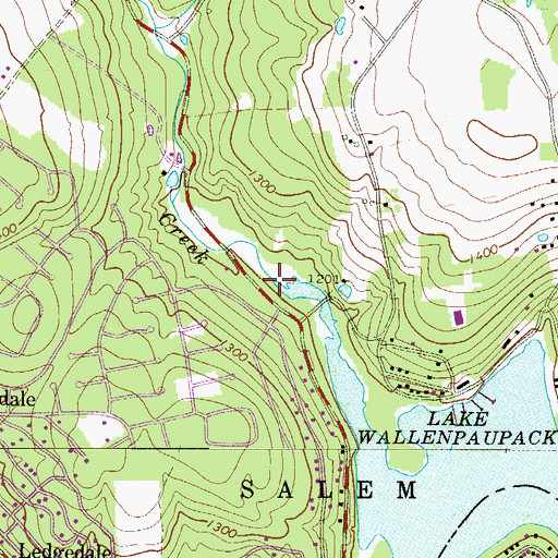 Topographic Map of Ariel Creek, PA