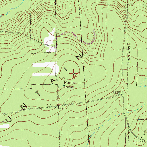 Topographic Map of Armenia Mountain, PA