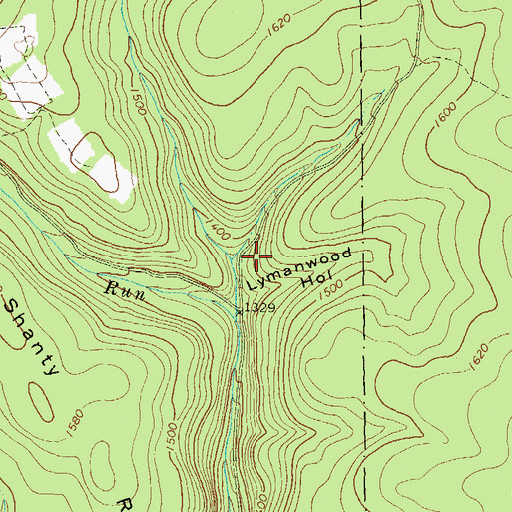 Topographic Map of Bannan Run, PA