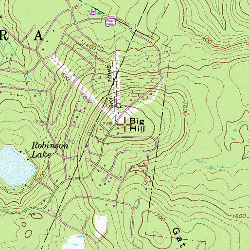 Topographic Map of Big Hill, PA