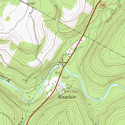 Topographic Map of Birch Creek, PA
