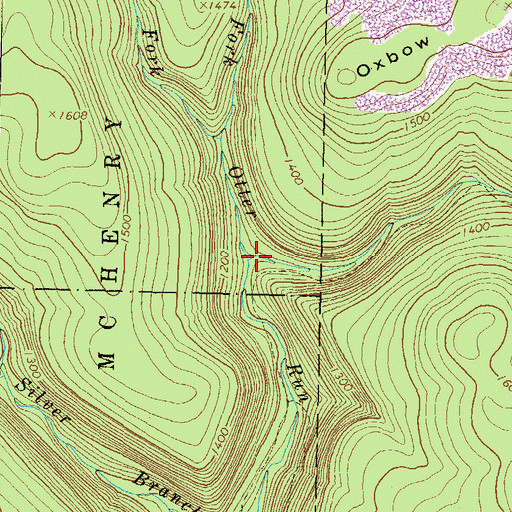 Topographic Map of Buckeye Run, PA