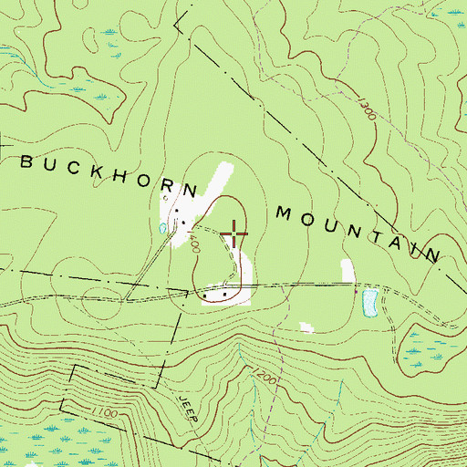 Topographic Map of Buckhorn Mountain, PA