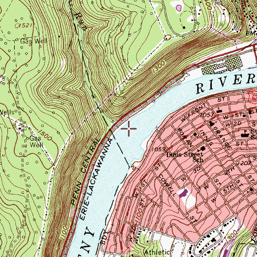 Topographic Map of Charley Run, PA