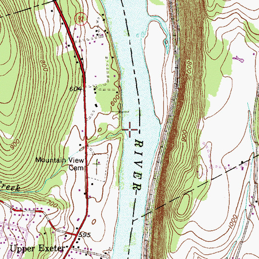 Topographic Map of Dymond Creek, PA