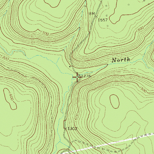 Topographic Map of East Branch Hemlock Creek, PA