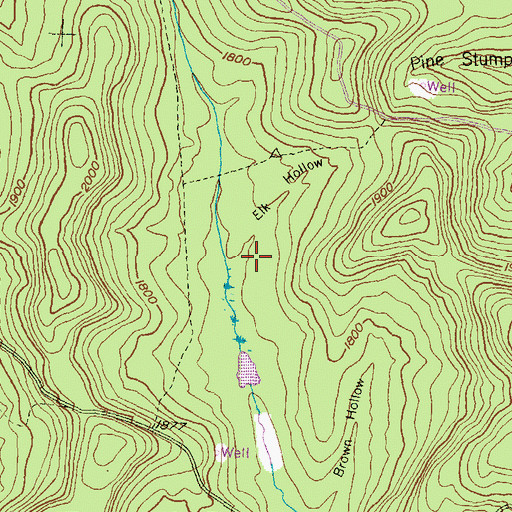Topographic Map of Elk Hollow, PA