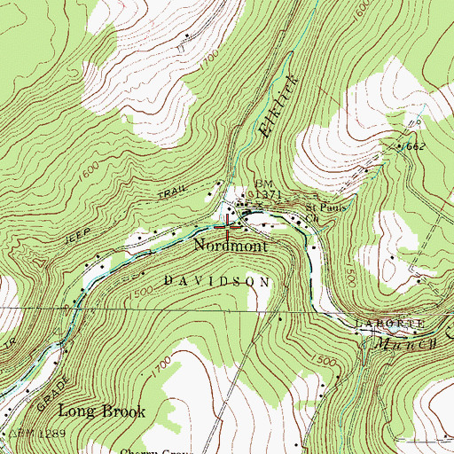 Topographic Map of Elklick Run, PA