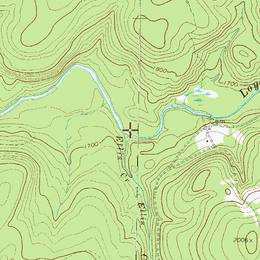 Topographic Map of Ellis Creek, PA
