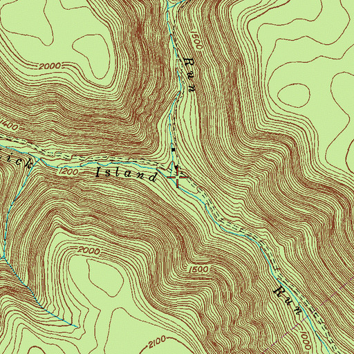 Topographic Map of Gravelly Run, PA