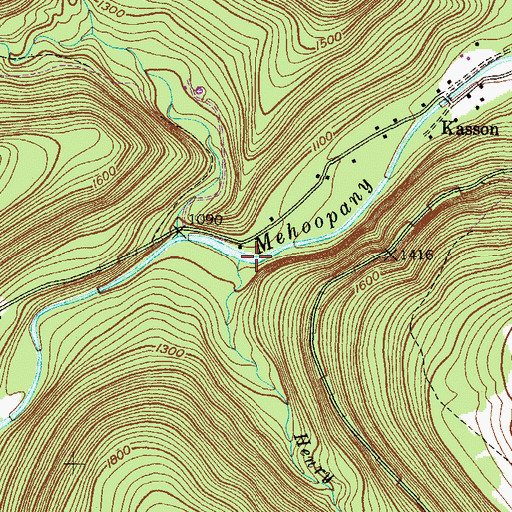 Topographic Map of Henry Lott Brook, PA