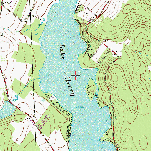 Topographic Map of Lake Henry, PA