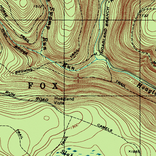 Topographic Map of High Bridge, PA
