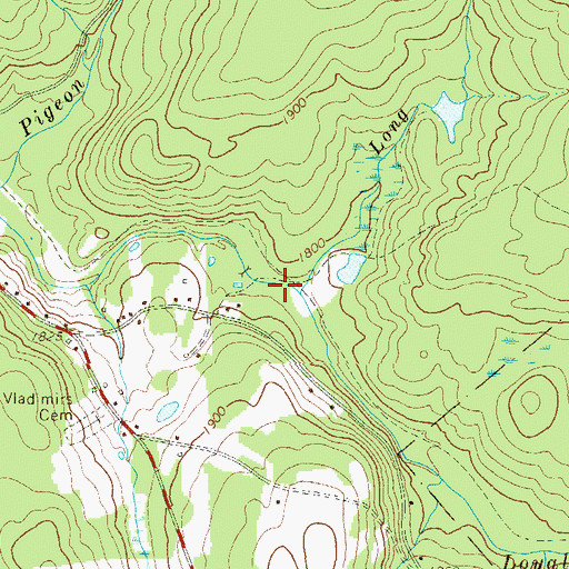 Topographic Map of Long Run, PA
